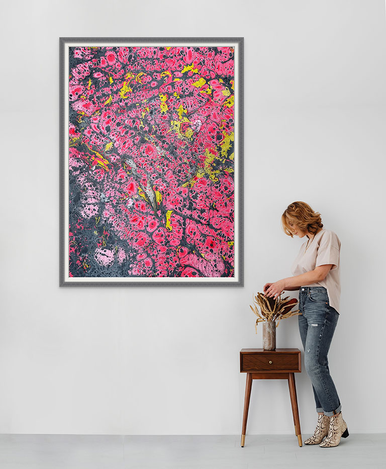 And Mankind Grew - oil on paper 140cm x 100cm