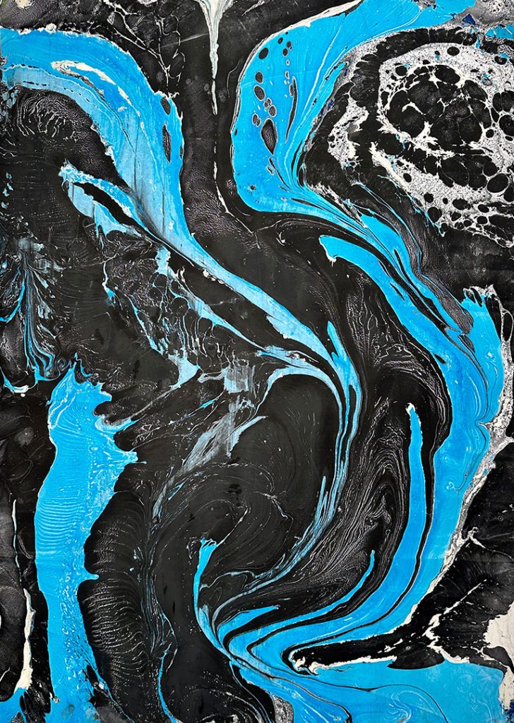 Aquarius 1 - oil on paper 140cm x 100cm