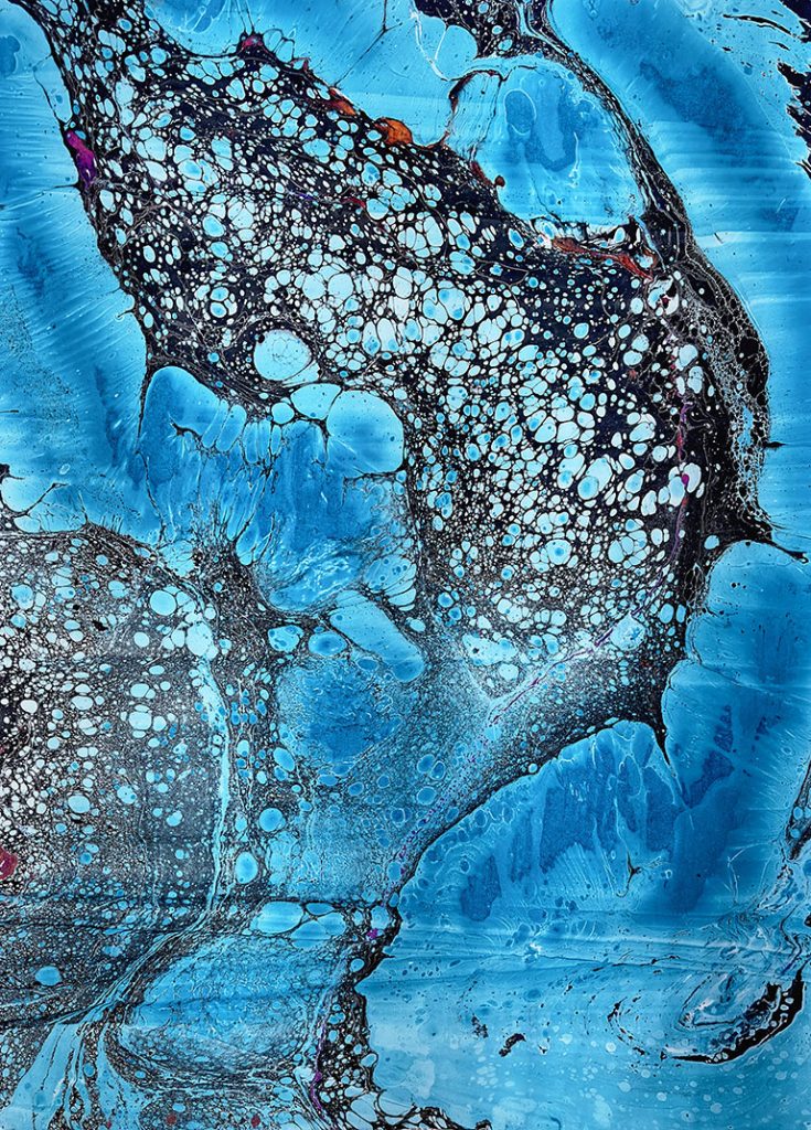 Deep Sea 1 - oil on paper 140cm x 100cm