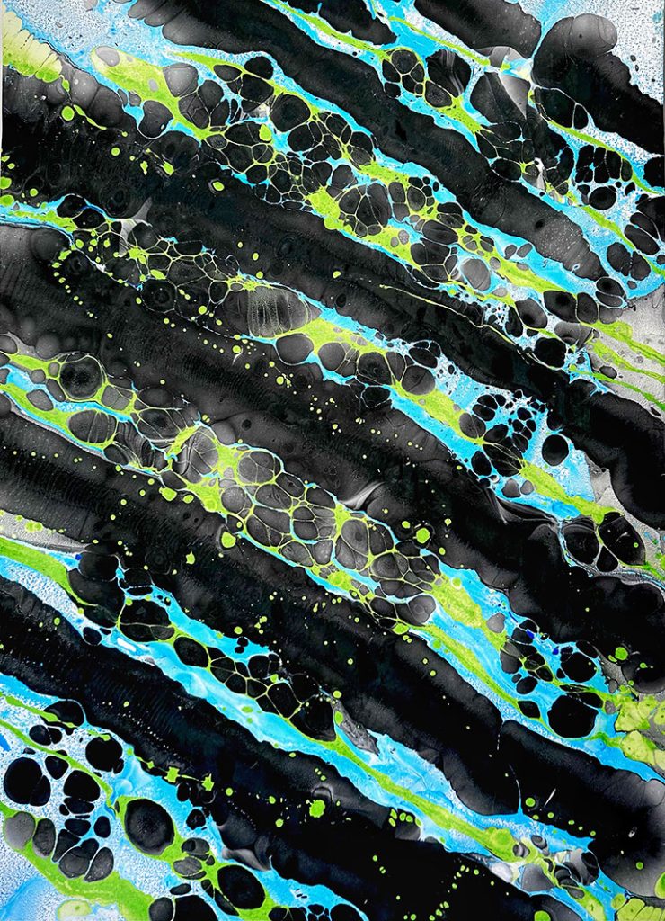 Deep Space - oil on paper 140cm x 100cm