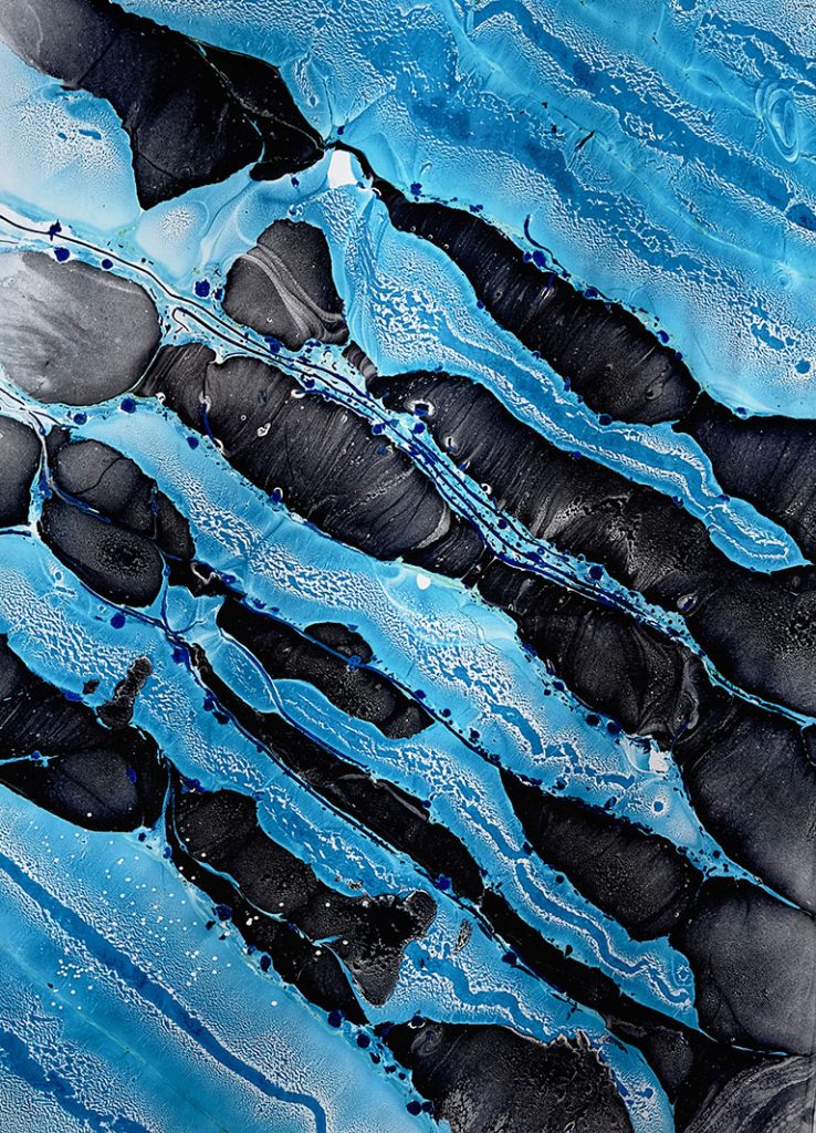 Deep Space Sea - oil on paper 140cm x 100cm