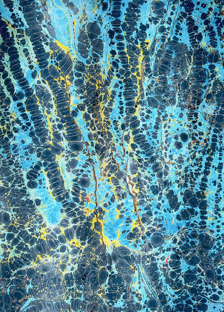 How Life Started - oil on paper 140cm x 100cm