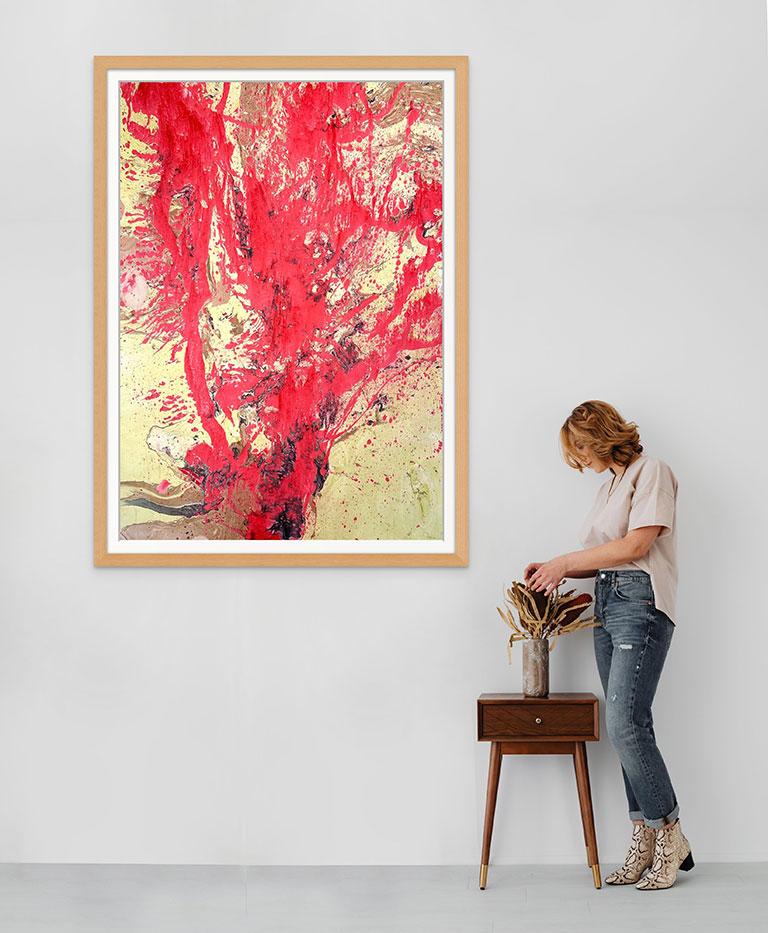 If you want a war I will give you one - oil on paper 140cm x 100cm