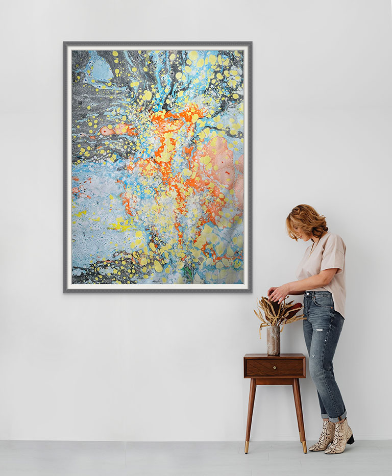 Let Go - oil on paper 140cm x 100cm