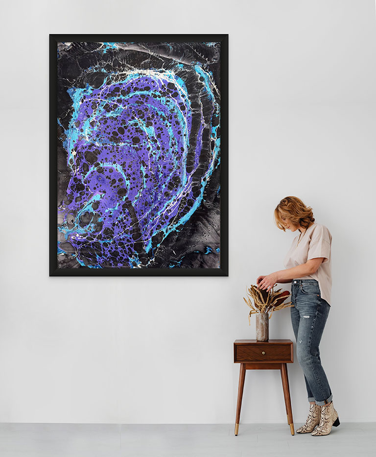 Mid Expanding - oil on paper 140cm x 100cm