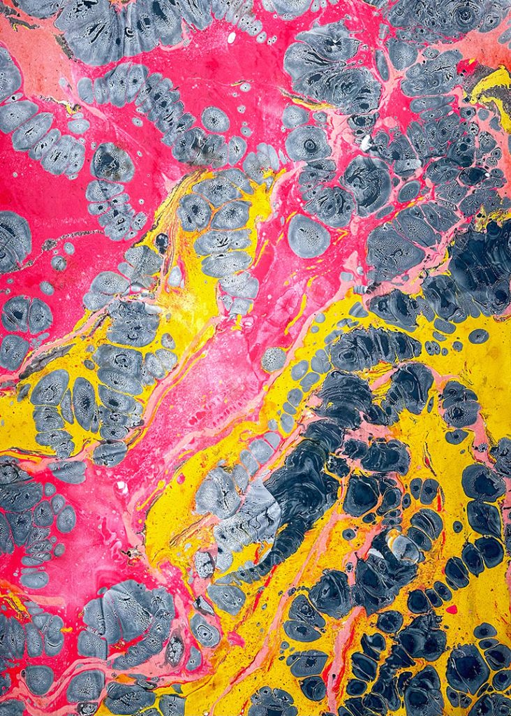 Molten Earth 2 (Lava) - oil on paper 140cm x 100cm