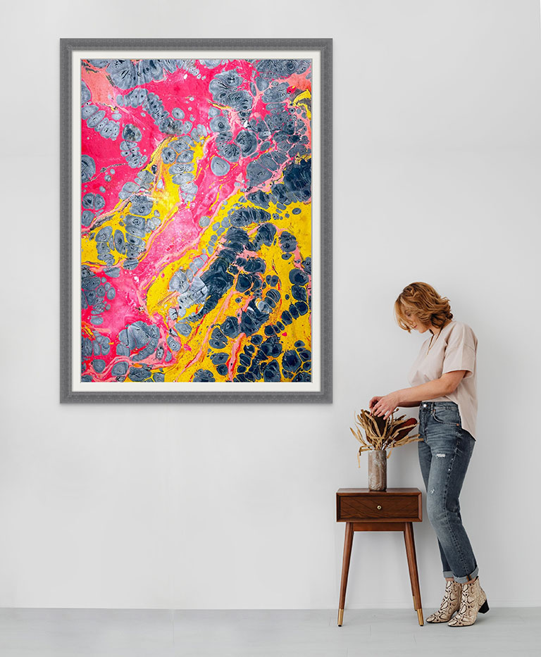 Molten Earth 2 (Lava) - oil on paper 140cm x 100cm