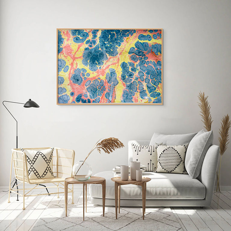 Molten Earth (Lava 2) - oil on paper 100cm x 140cm