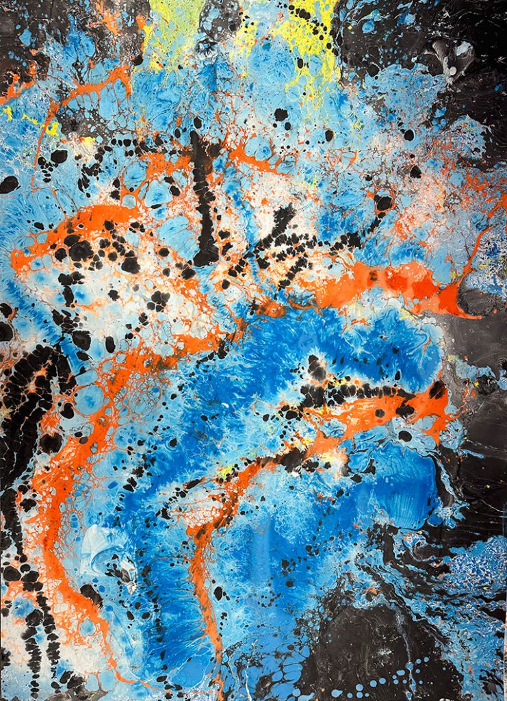 Night Out in Berlin 1 - oil on paper 140cm x 100cm