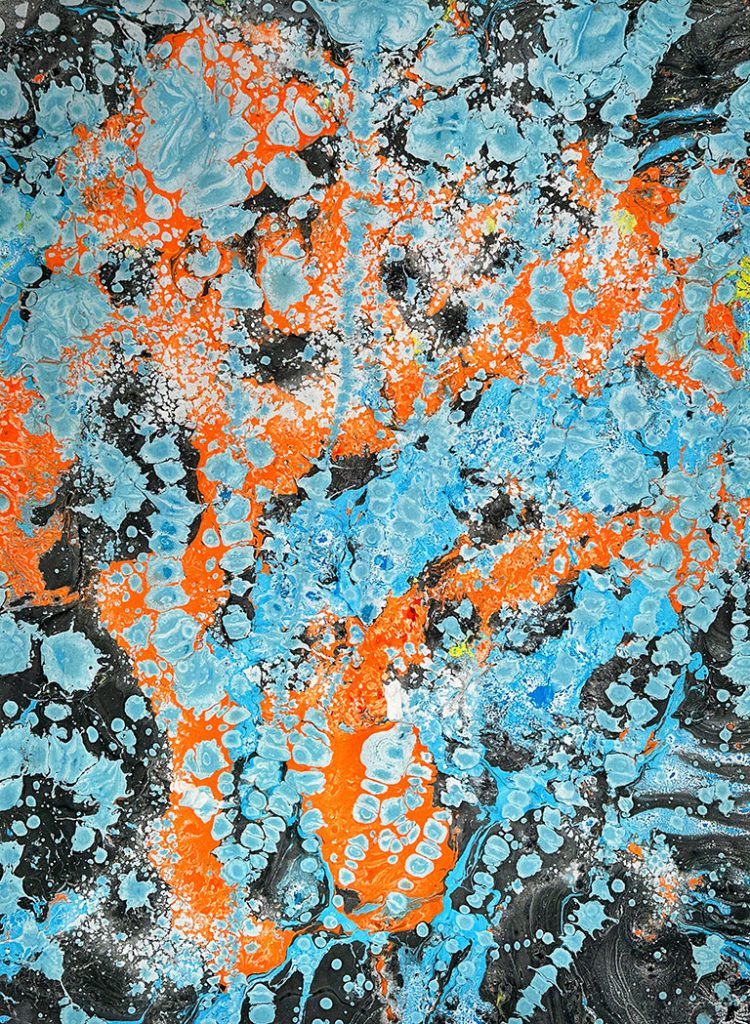 Night Out in Berlin 2 - oil on paper 140cm x 100cm