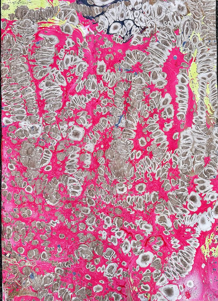 One Day Peace - oil on paper 140cm x 100cm