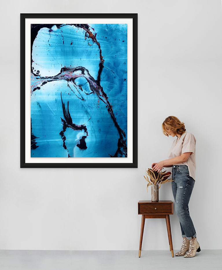 Sea Caves - oil on paper 140cm x 100cm